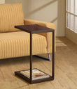 Jose Brown Rectangular Accent Table with Bottom Shelf - 901007 - Bien Home Furniture & Electronics