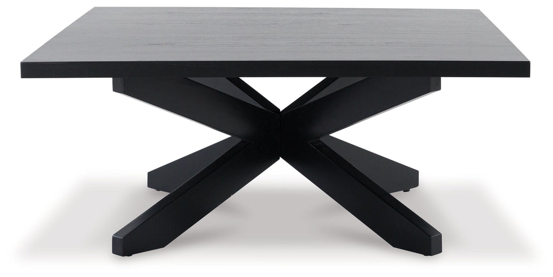 Joshyard Black Coffee Table - T461-8 - Bien Home Furniture &amp; Electronics