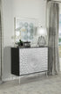 Josie Black/Silver Rectangular 2-Door Accent Cabinet - 959584 - Bien Home Furniture & Electronics
