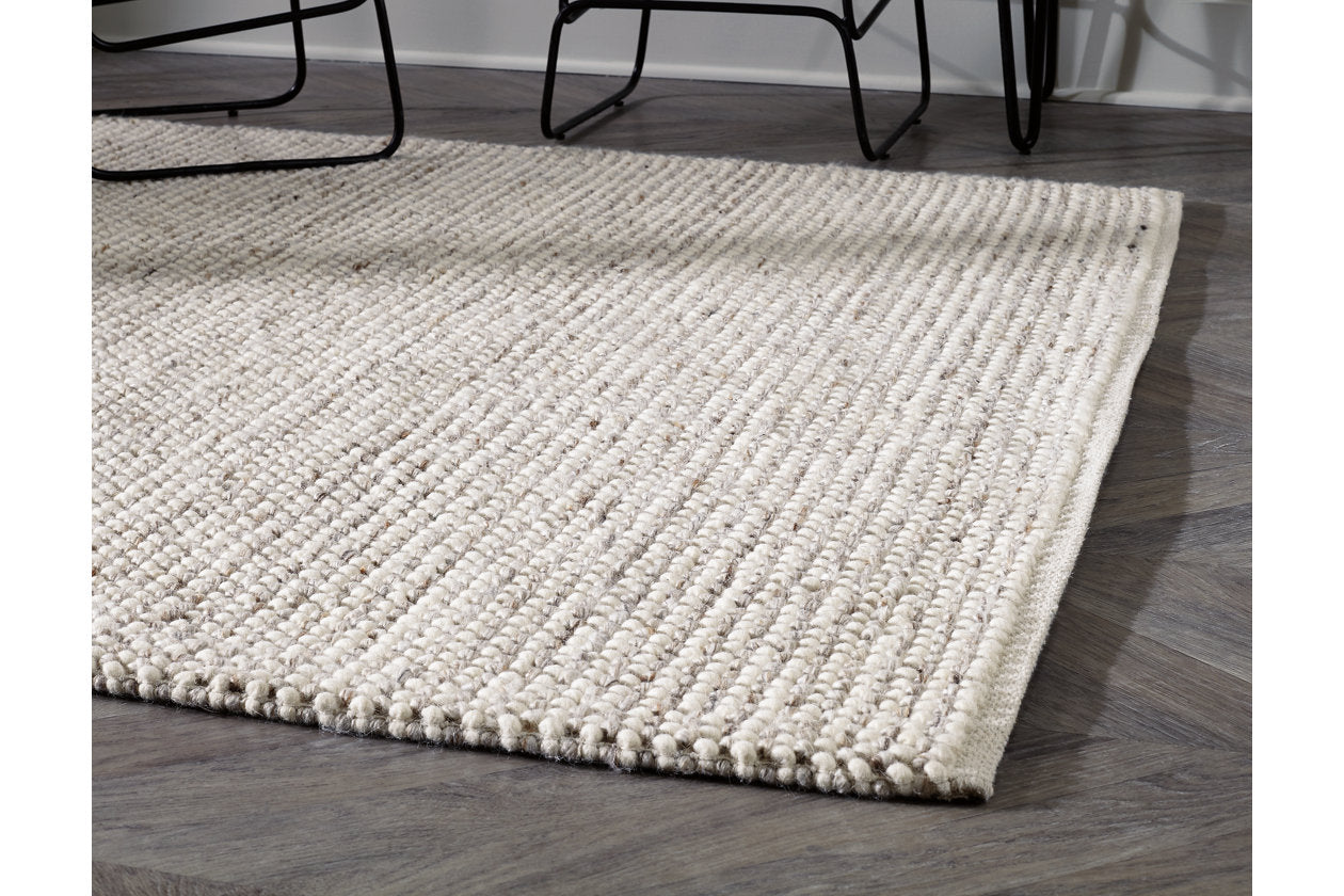 Jossick Cream/Gray Large Rug - R405101 - Bien Home Furniture &amp; Electronics