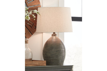Joyelle Gray Table Lamp - L100744 - Bien Home Furniture &amp; Electronics