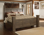 Juararo Dark Brown King/California King Poster Headboard - B251-68 - Bien Home Furniture &amp; Electronics