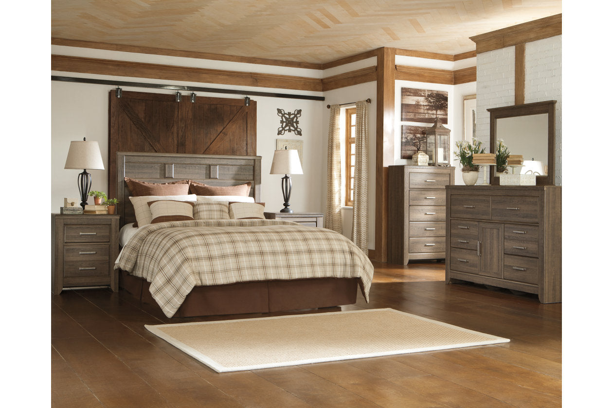 Juararo Dark Brown Queen Panel Headboard - B251-57 - Bien Home Furniture &amp; Electronics