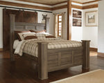 Juararo Dark Brown Queen Poster Headboard - B251-67 - Bien Home Furniture &amp; Electronics