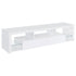 Jude 2-drawer 71" TV Stand With Shelving White High Gloss - 704251 - Bien Home Furniture & Electronics