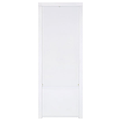 Jude 3-shelf Media Tower With Storage Cabinet White High Gloss - 704254 - Bien Home Furniture &amp; Electronics