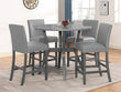 Judson Gray 5-Piece Counter Height Set - 1717SET - Bien Home Furniture & Electronics