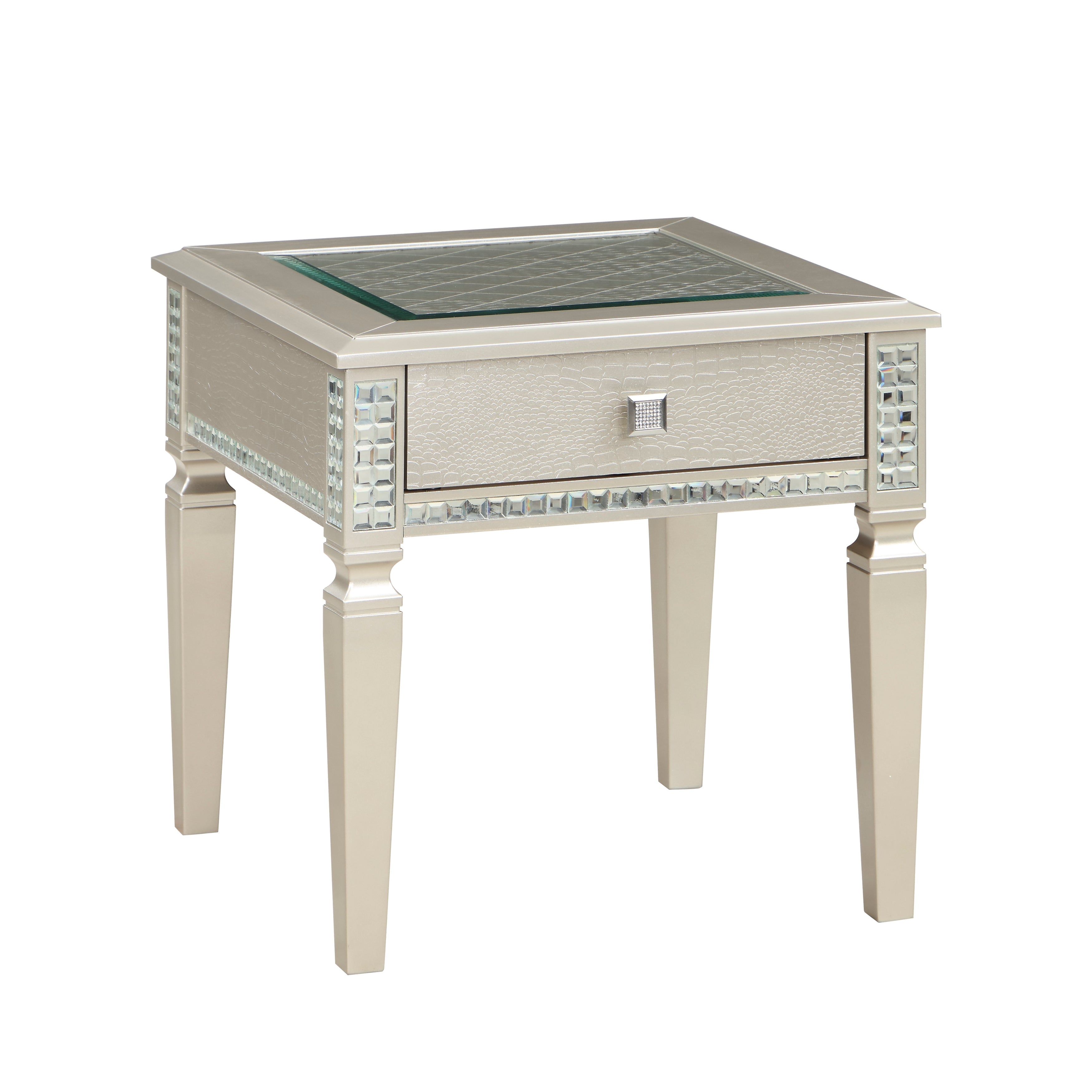 Juliette Champagne End Table - 5844-04 - Bien Home Furniture &amp; Electronics