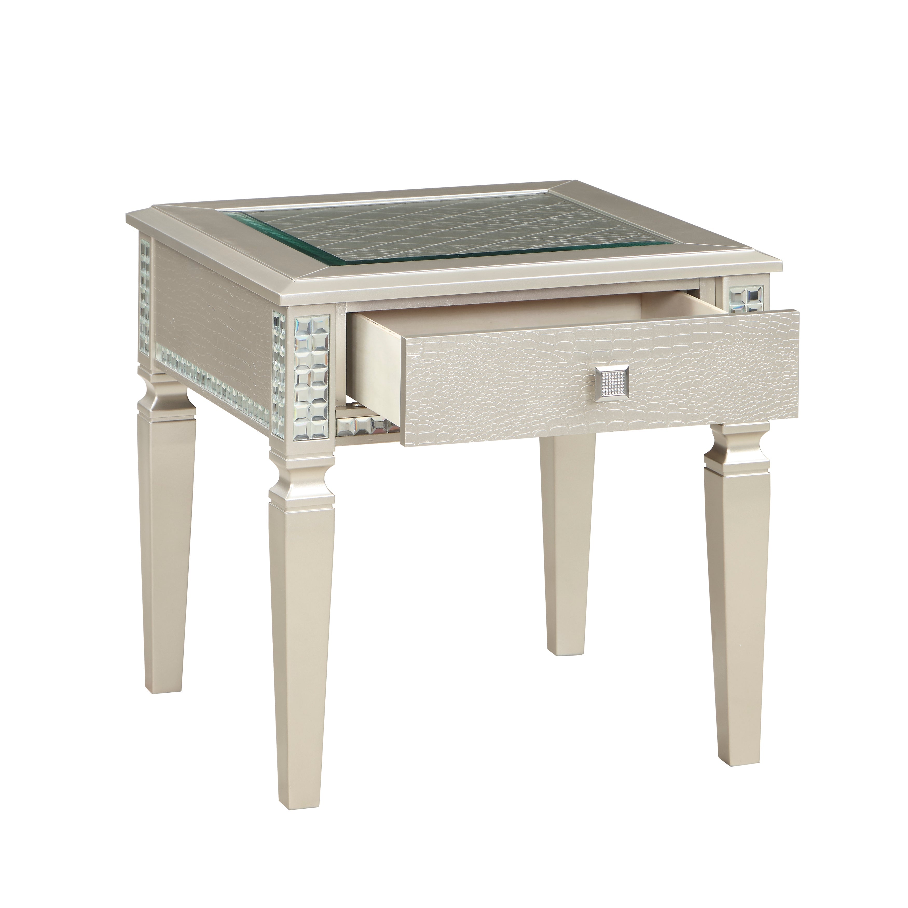 Juliette Champagne End Table - 5844-04 - Bien Home Furniture &amp; Electronics