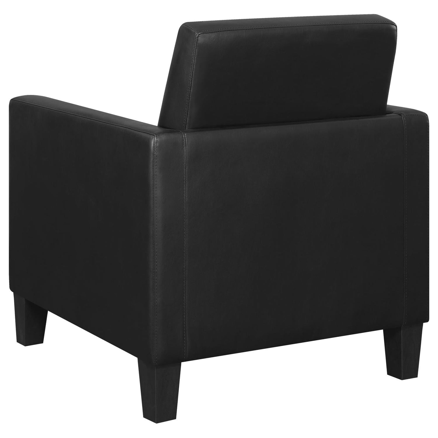 Julio Upholstered Accent Chair with Track Arms Black - 909478 - Bien Home Furniture &amp; Electronics