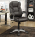 Kaffir Dark Brown/Silver Adjustable Height Office Chair - 800045 - Bien Home Furniture & Electronics