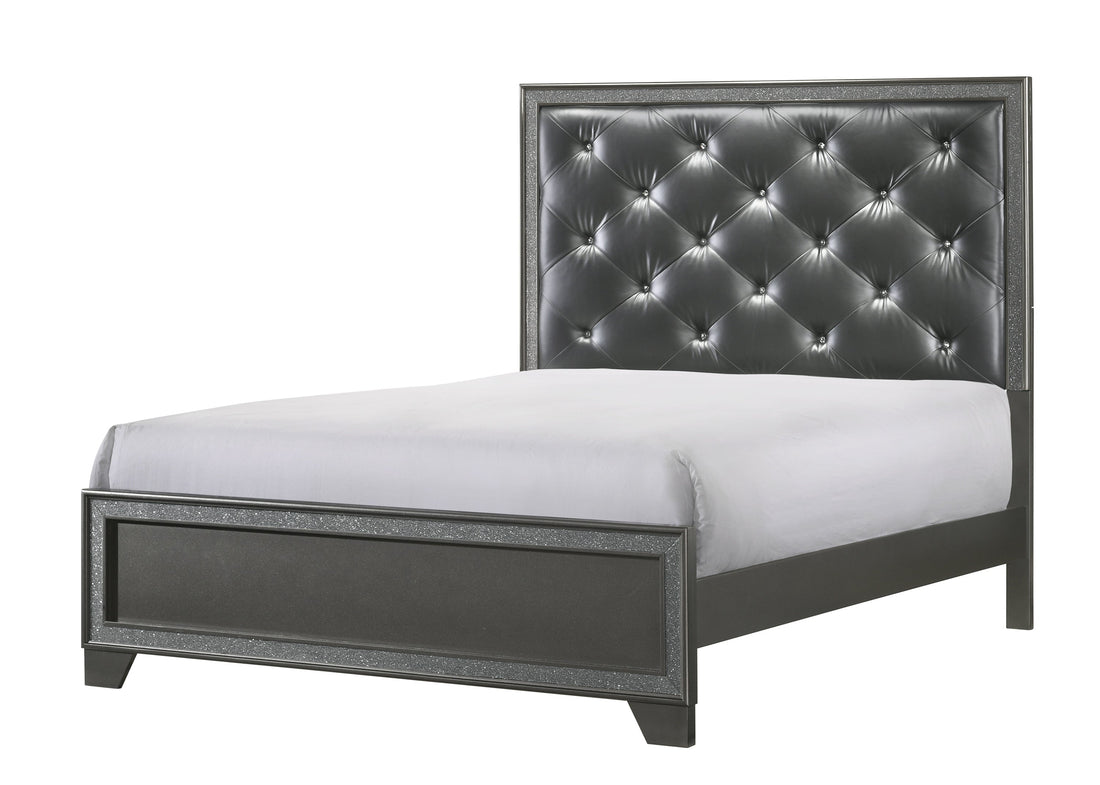Kaia Gray King Panel Bed - SET | B4750-K-HBFB | B4750-KQ-RAIL - Bien Home Furniture &amp; Electronics