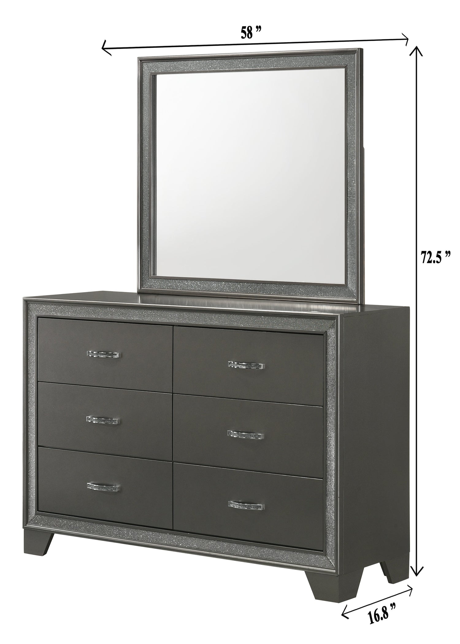 Kaia Gray Panel Bedroom Set - SET | B4750-Q-HBFB | B4750-KQ-RAIL | B4750-2 | B4750-4 - Bien Home Furniture &amp; Electronics