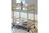 Kailman Gold Finish Bar Cart - A4000095 - Bien Home Furniture & Electronics