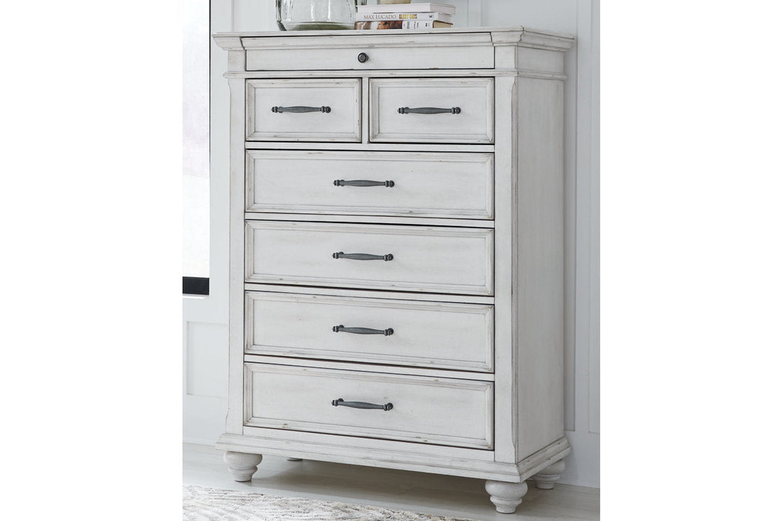 Kanwyn Whitewash Chest of Drawers - B777-46 - Bien Home Furniture & Electronics