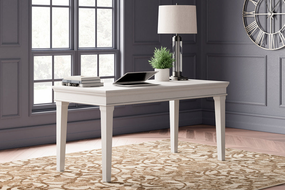 Kanwyn Whitewash Home Office Desk - H777-44 - Bien Home Furniture & Electronics