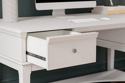 Kanwyn Whitewash Home Office Storage Leg Desk - H777-26 - Bien Home Furniture &amp; Electronics