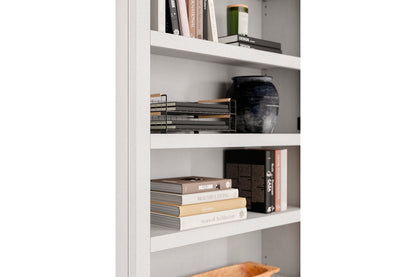 Kanwyn Whitewash Large Bookcase - H777-17 - Bien Home Furniture &amp; Electronics