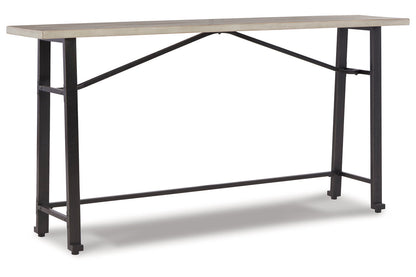 Karisslyn Whitewash/Black Long Counter Table - D336-52 - Bien Home Furniture &amp; Electronics
