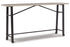 Karisslyn Whitewash/Black Long Counter Table - D336-52 - Bien Home Furniture & Electronics