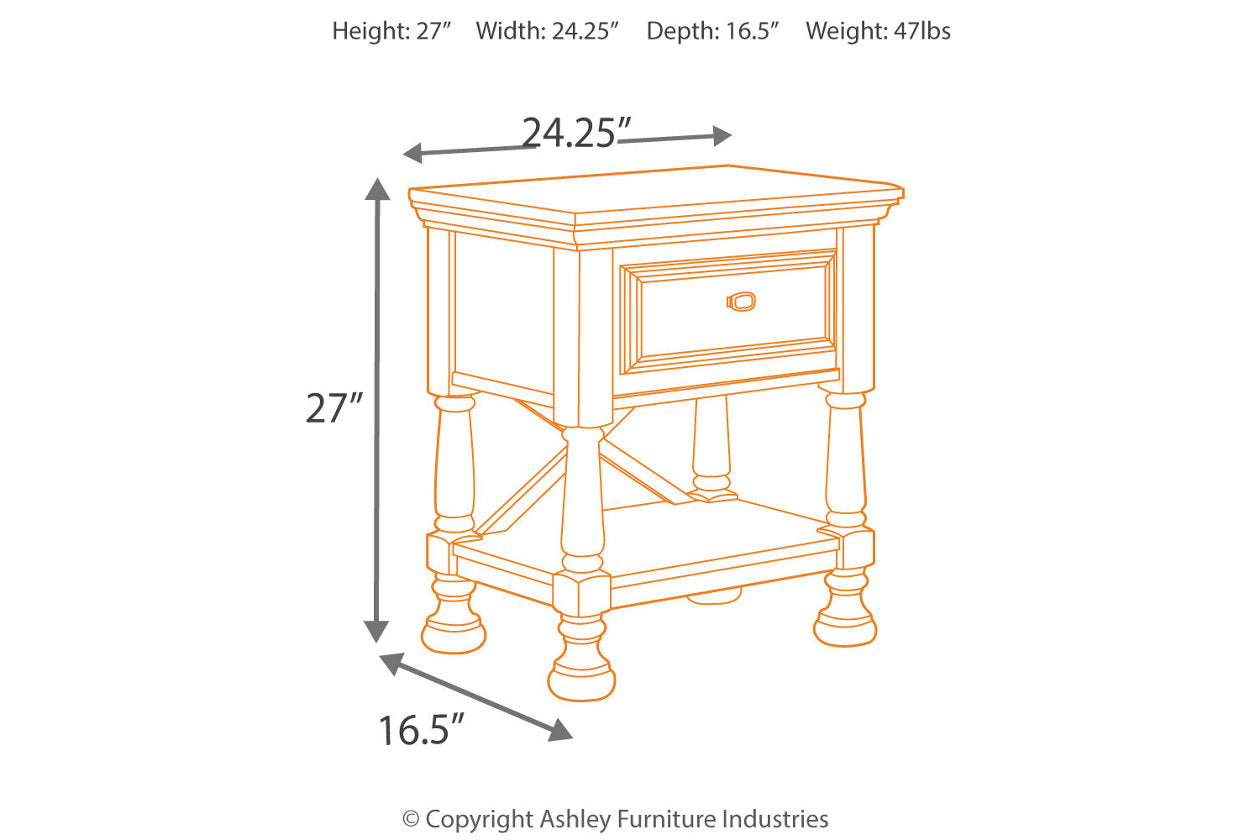 Kaslyn White Nightstand - B502-91 - Bien Home Furniture &amp; Electronics