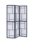 Katerina 3-Panel Folding Floor Screen Black/White - 900102 - Bien Home Furniture & Electronics