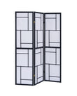 Katerina 3-Panel Folding Floor Screen Black/White - 900102 - Bien Home Furniture & Electronics
