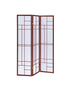Katerina 3-Panel Folding Floor Screen White/Cherry - 900110 - Bien Home Furniture & Electronics