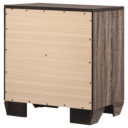 Kauffman 2-Drawer Nightstand Washed Taupe - 204192 - Bien Home Furniture &amp; Electronics