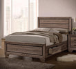 Kauffman Eastern King Storage Bed Washed Taupe - 204190KE - Bien Home Furniture & Electronics
