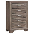 Kauffman Washed Taupe 5-Drawer Chest - 204195 - Bien Home Furniture & Electronics