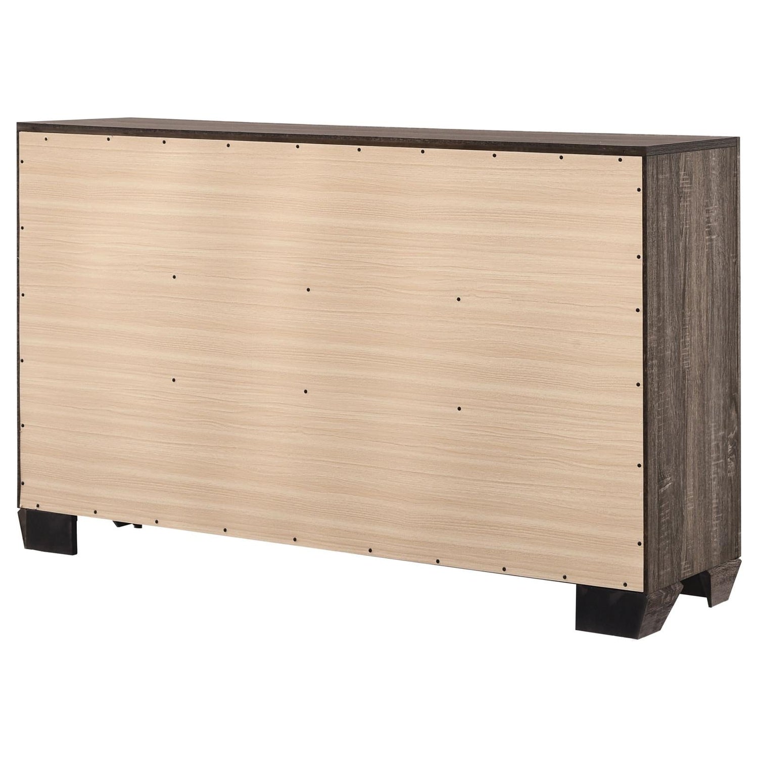Kauffman Washed Taupe 6-Drawer Dresser - 204193 - Bien Home Furniture &amp; Electronics