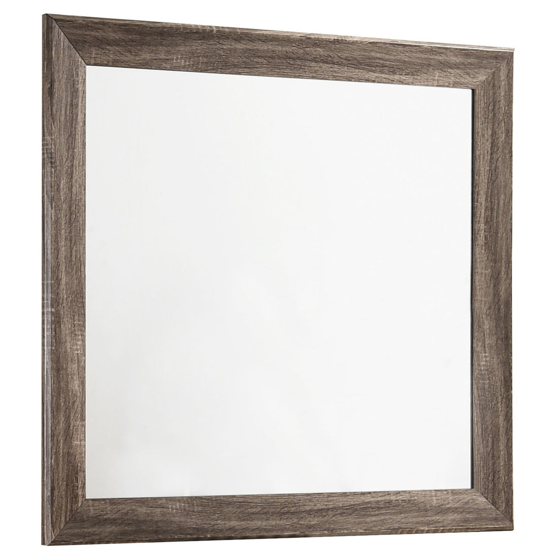 Kauffman Washed Taupe Rectangular Mirror - 204194 - Bien Home Furniture & Electronics