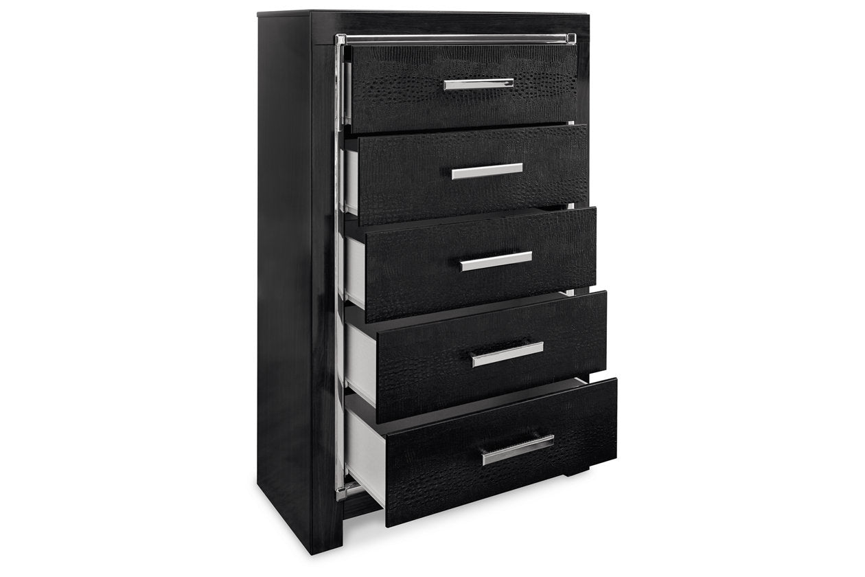 Kaydell Black Chest of Drawers - B1420-46 - Bien Home Furniture &amp; Electronics