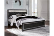 Kaydell Black King Upholstered Panel Bed - SET | B1420-158 | B1420-56 | B1420-97 - Bien Home Furniture & Electronics