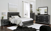 Kaydell Black LED Panel Bedroom Set - SET | B1420-54 | B1420-57 | B1420-96 | B1420-92 | B1420-46 - Bien Home Furniture & Electronics