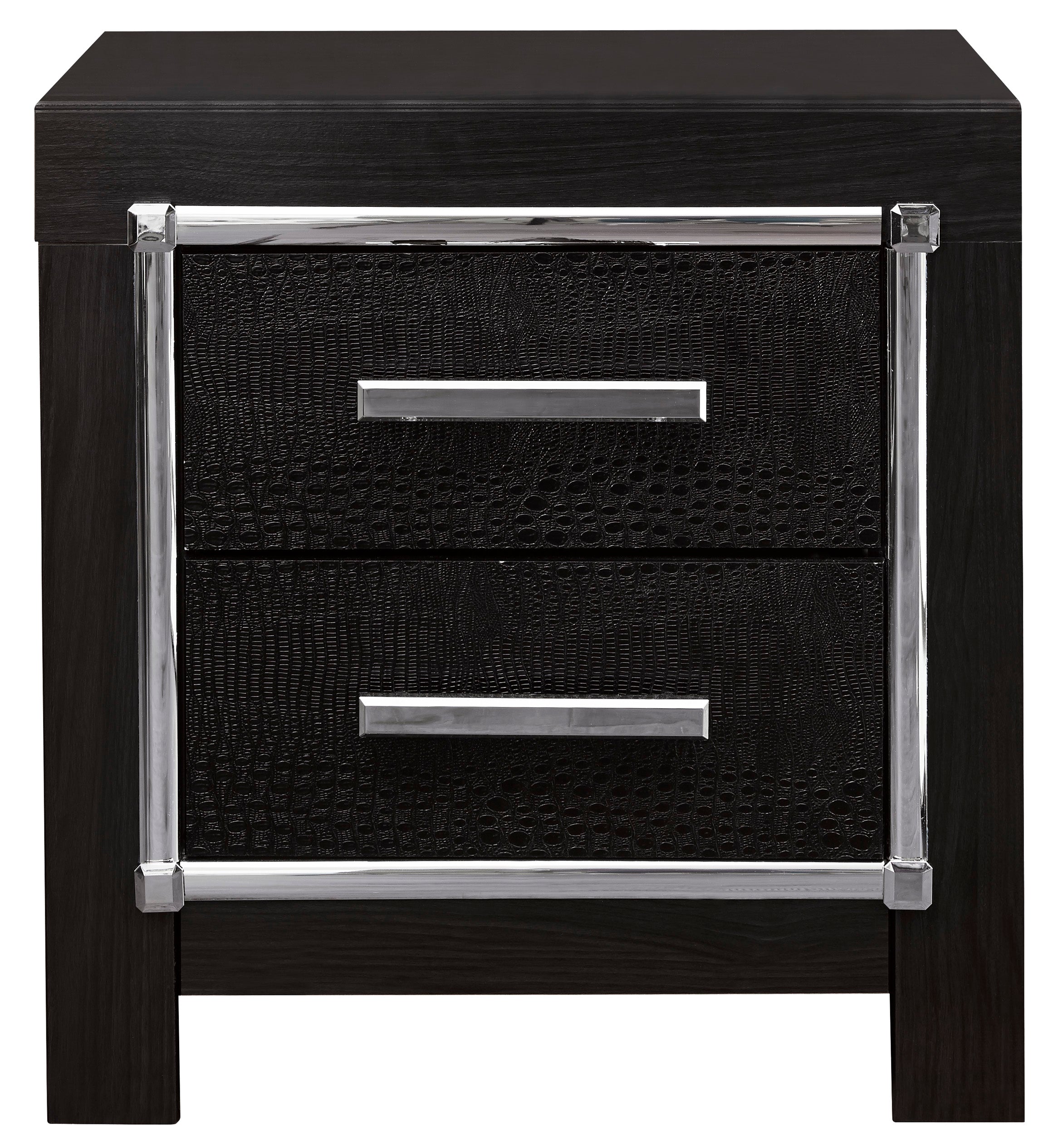 Kaydell Black LED Panel Bedroom Set - SET | B1420-54 | B1420-57 | B1420-96 | B1420-92 | B1420-46 - Bien Home Furniture &amp; Electronics