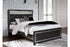 Kaydell Black Queen Upholstered Panel Bed - SET | B1420-157 | B1420-54 | B1420-96 - Bien Home Furniture & Electronics