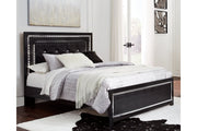 Kaydell Black Queen Upholstered Panel Bed - SET | B1420-54 | B1420-57 | B1420-95 | B100-13 - Bien Home Furniture & Electronics