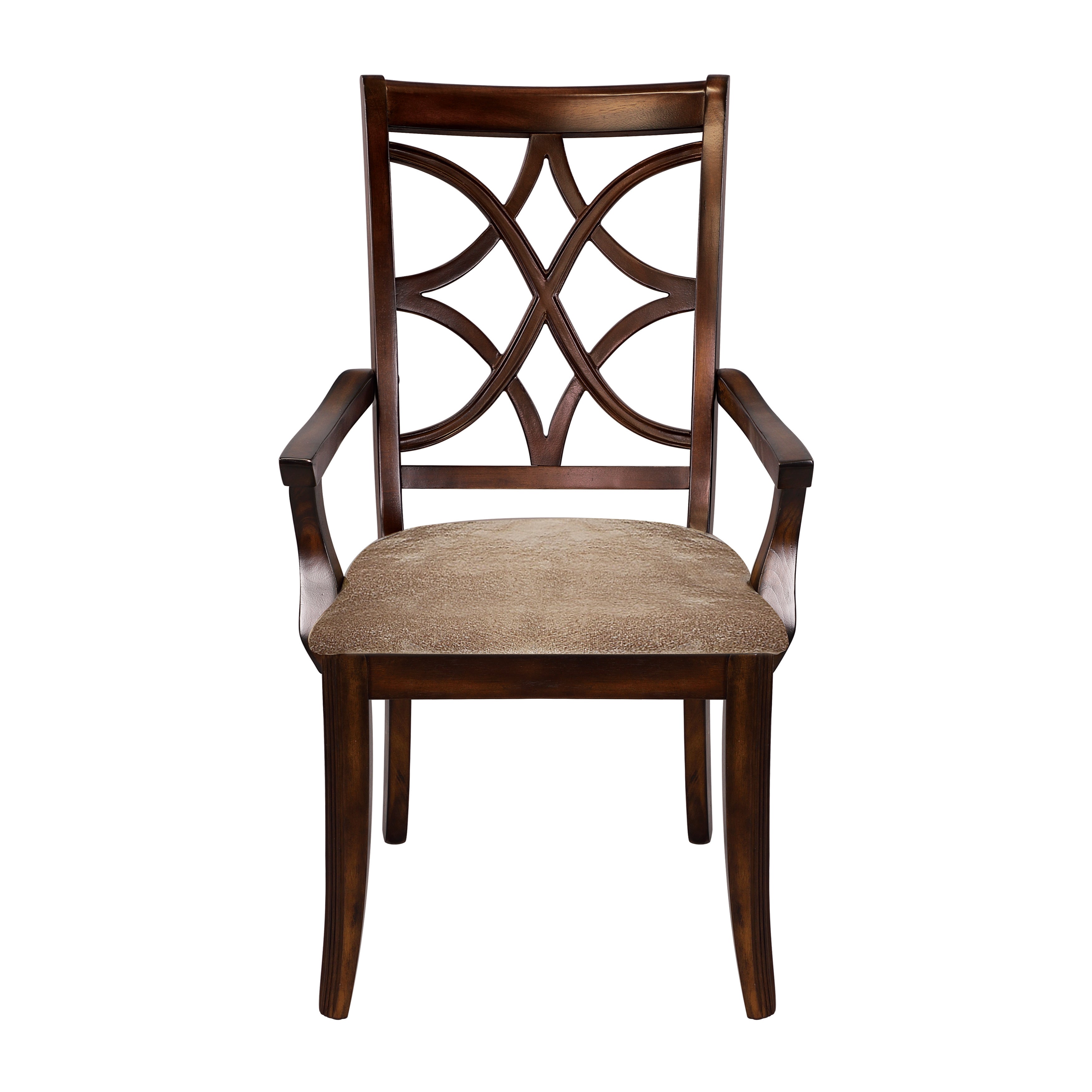 Keegan Rich Cherry Arm Chair, Set of 2 - 2546A - Bien Home Furniture &amp; Electronics