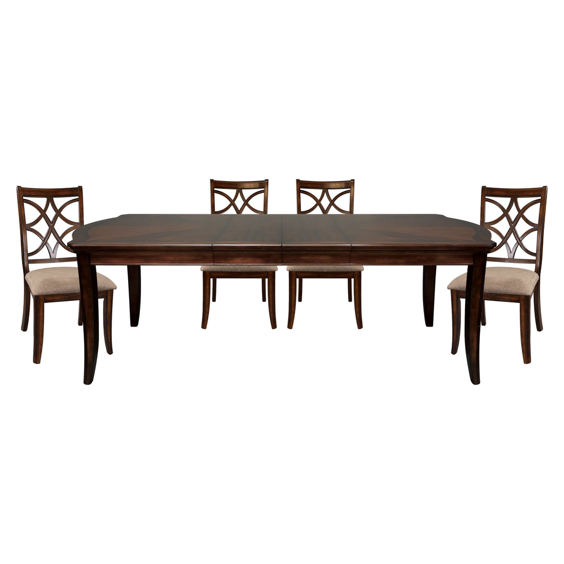 Keegan Rich Cherry Extendable Dining Set - SET | 2546-96 | 2546A | 2546S(3) - Bien Home Furniture &amp; Electronics