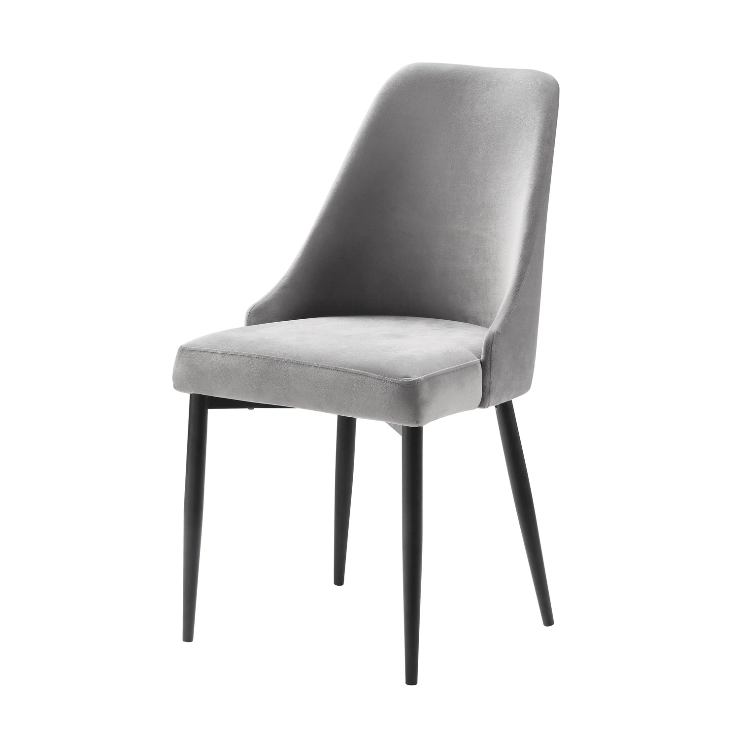 Keene Gray Velvet Side Chair, Set of 2 - 5817GYS - Bien Home Furniture &amp; Electronics