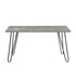 Keene Light Gray/Black Metal Dining Table - 5817-60 - Bien Home Furniture & Electronics