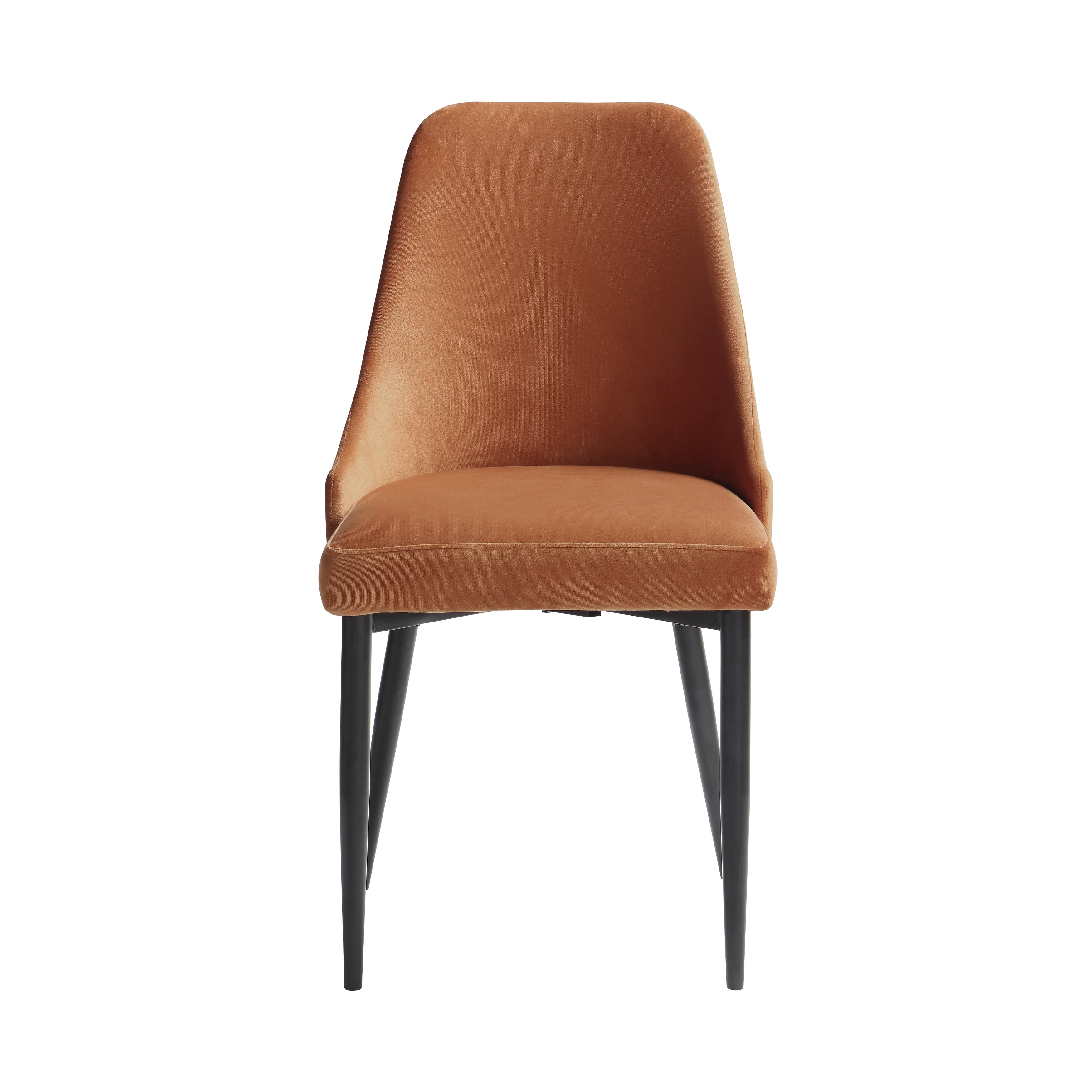 Keene Orange Velvet Side Chair, Set of 2 - 5817RNS - Bien Home Furniture &amp; Electronics