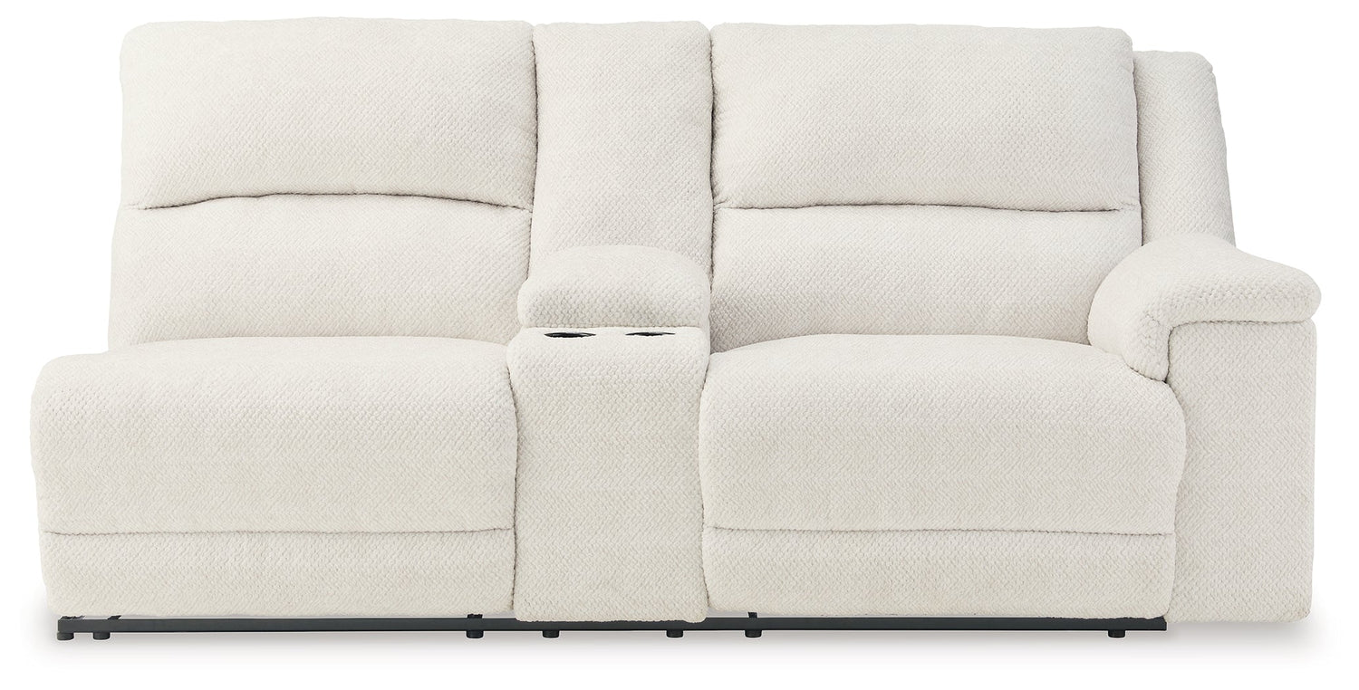 Keensburg Linen Right-Arm Facing Power Reclining Loveseat with Console - 6180790 - Bien Home Furniture &amp; Electronics
