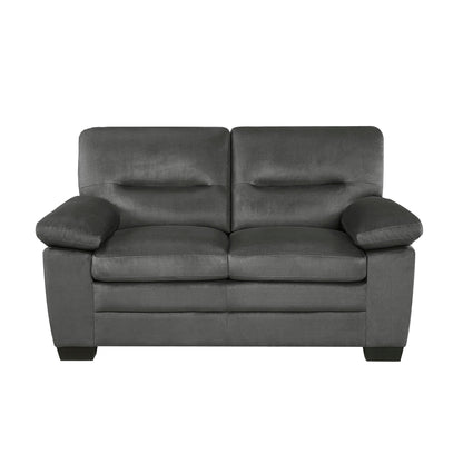 Keighly Dark Gray Loveseat - 9328DG-2 - Bien Home Furniture &amp; Electronics