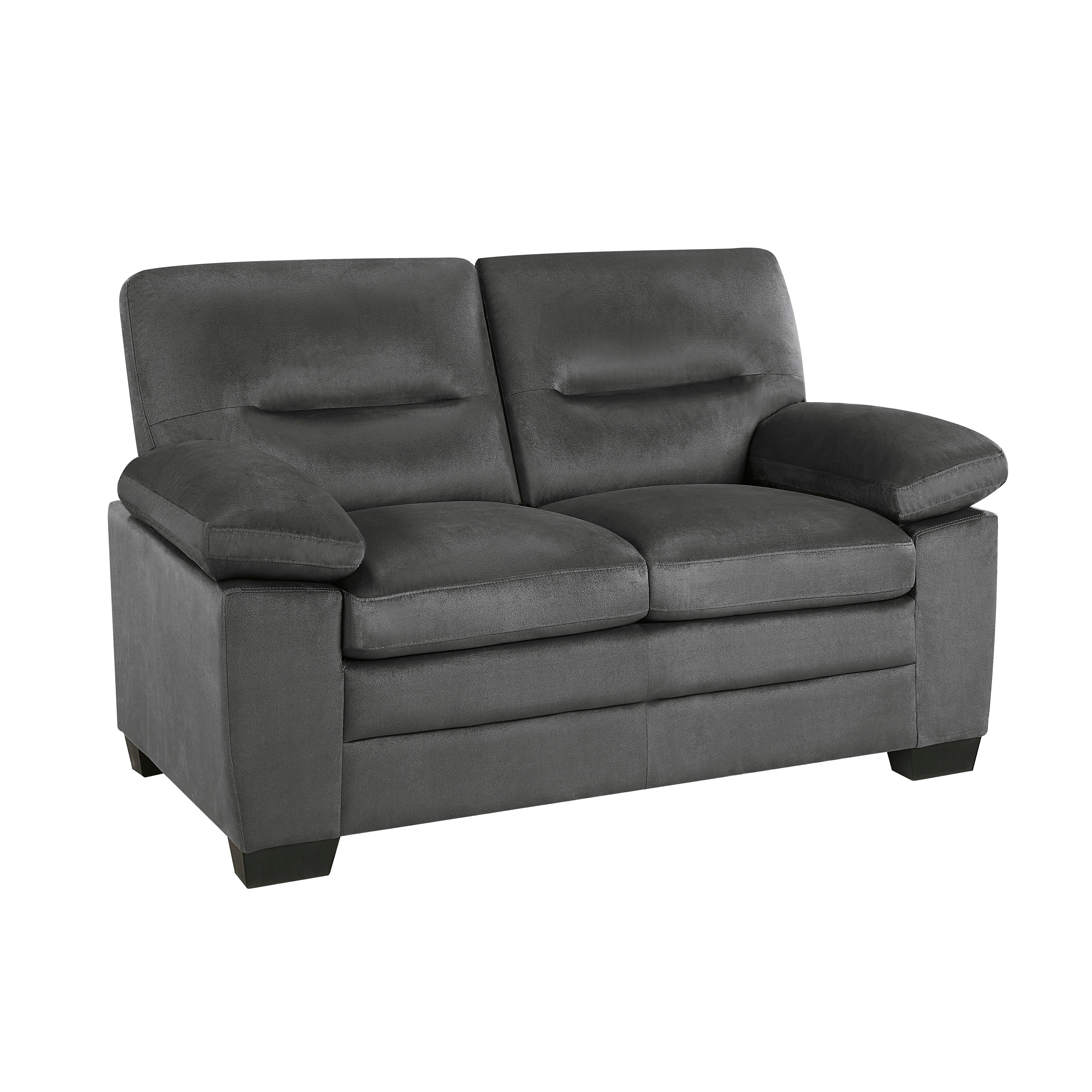 Keighly Dark Gray Loveseat - 9328DG-2 - Bien Home Furniture &amp; Electronics