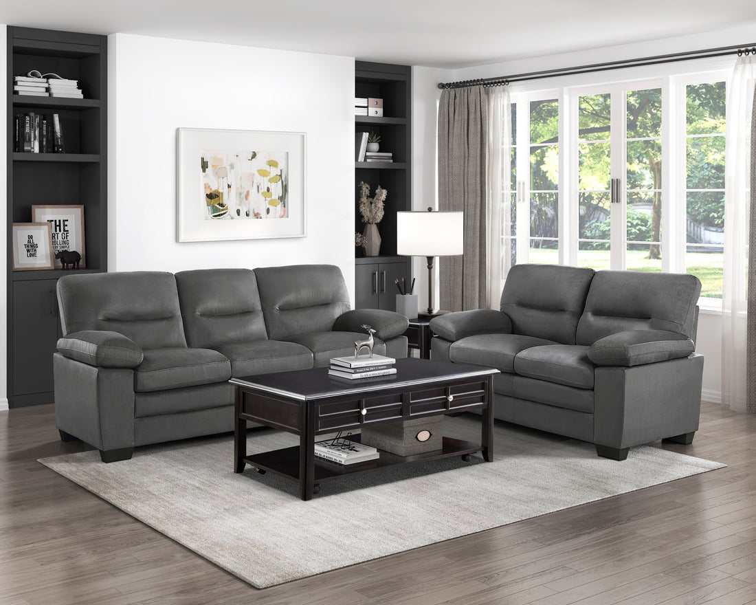 Keighly Dark Gray Sofa - 9328DG-3 - Bien Home Furniture &amp; Electronics