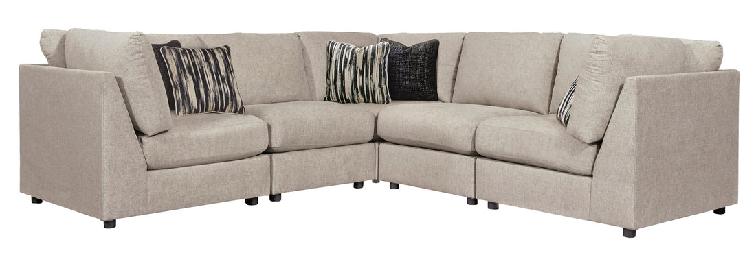 Kellway Bisque 5-Piece Sectional - SET | 9870777(3) | 9870746(2) | 9870711 - Bien Home Furniture &amp; Electronics