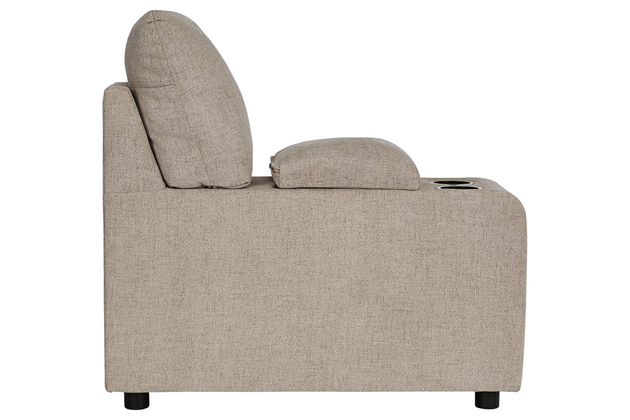 Kellway Bisque Console with Storage - 9870757 - Bien Home Furniture &amp; Electronics